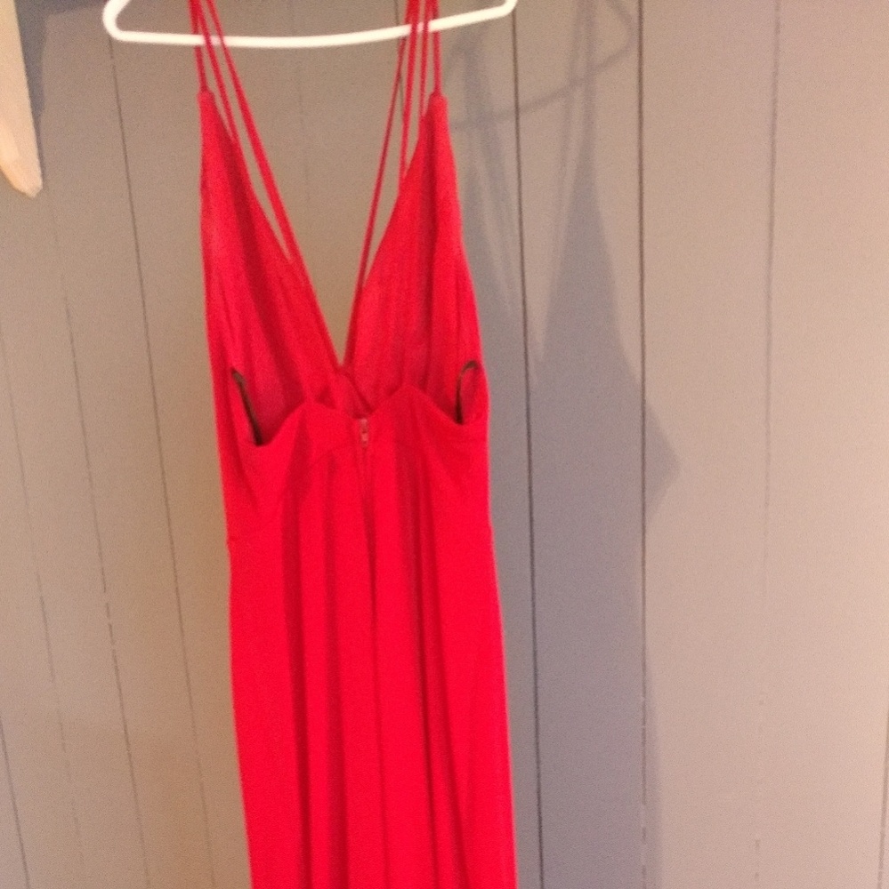 Red formal dress